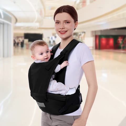 R for Rabbit Upsy Daisy Cozy Black Baby Carrier