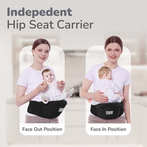 R for Rabbit Upsy Daisy Cozy Black Baby Carrier