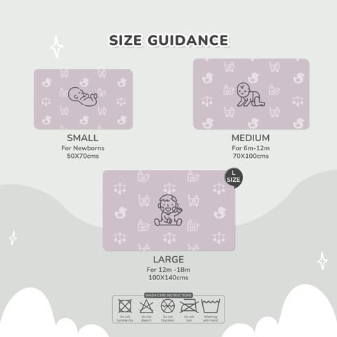 R for Rabbit Dry&nbsp;Nap L-Pack of 2 Blue & Grey Dry Sheet