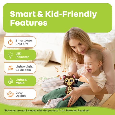 R for Rabbit Orapple Tap N Play Monkey Musical Toy