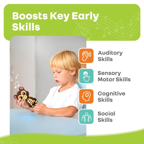 R for Rabbit Orapple Tap N Play Monkey Musical Toy