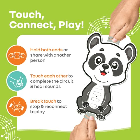 R for Rabbit Orapple Tap N Play Panda Musical Toy