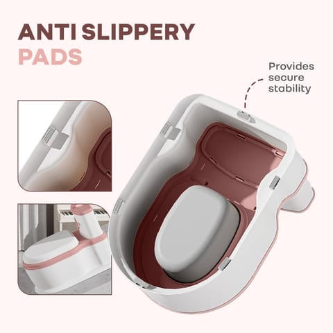 R for Rabbit Little Grownup Pixie White Pink Potty Seat