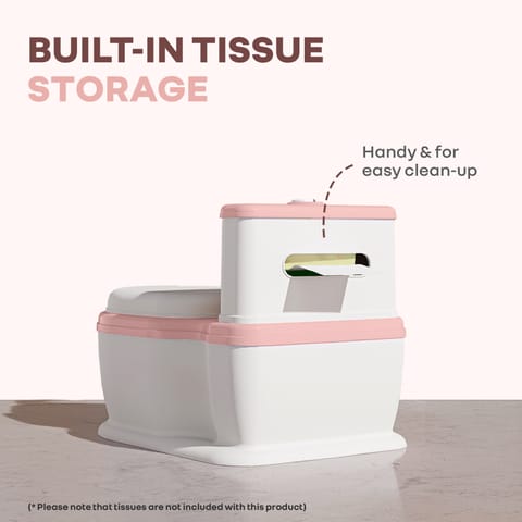 R for Rabbit Little Grownup Pixie White Pink Potty Seat