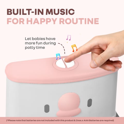 R for Rabbit Little Grownup Pixie White Pink Potty Seat