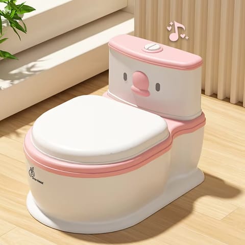 R for Rabbit Little Grownup Pixie White Pink Potty Seat