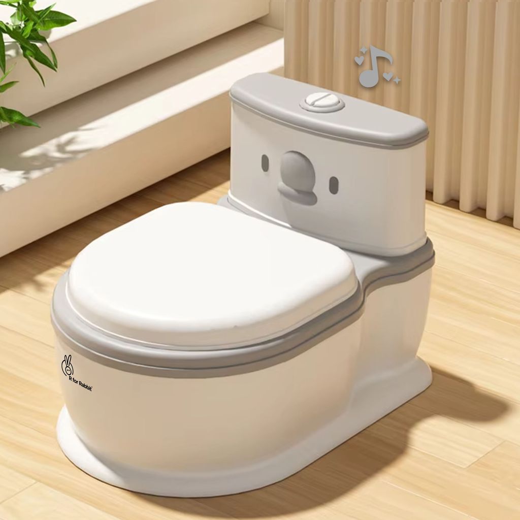 R for Rabbit Little Grownup Pixie White Grey Potty Seat