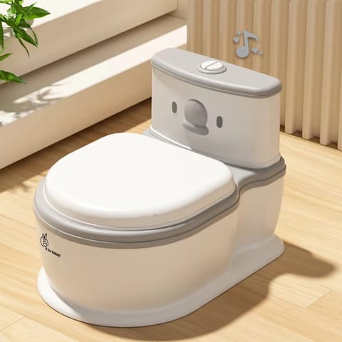 R for Rabbit Little Grownup Pixie White Grey Potty Seat