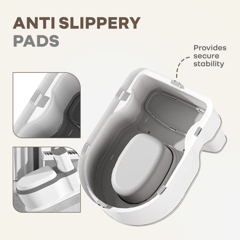 R for Rabbit Little Grownup Pixie White Grey Potty Seat