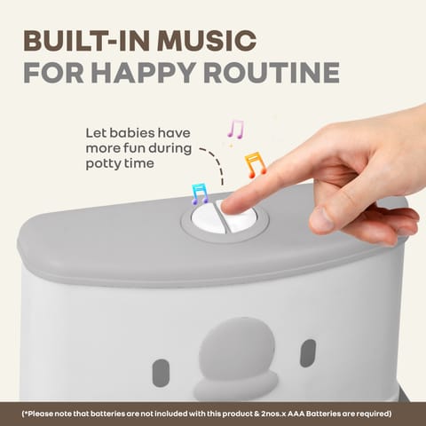 R for Rabbit Little Grownup Pixie White Grey Potty Seat