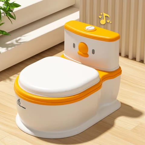 R for Rabbit Little Grownup Pixie White Orange Potty Seat