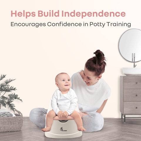 R for Rabbit Tiny Tots Dino White Pink Potty Seat