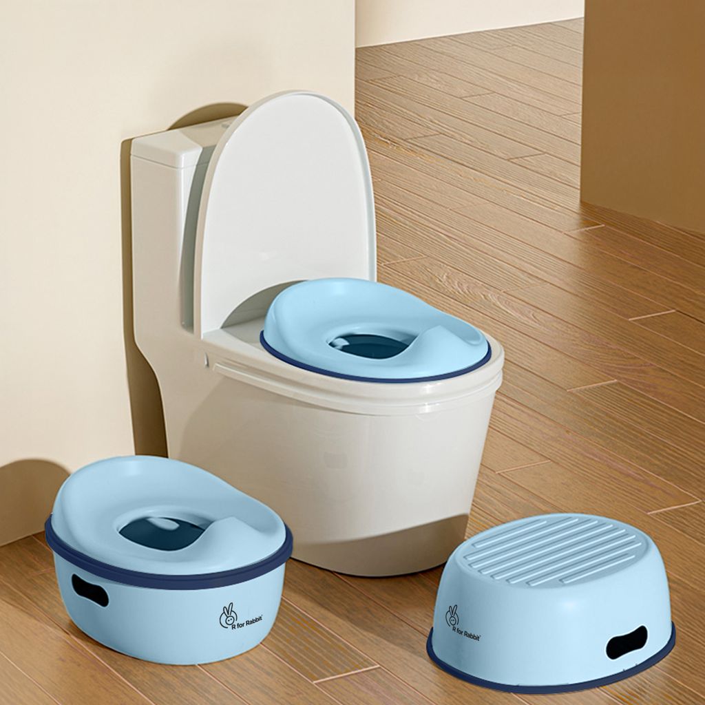 R for Rabbit Tiny Tots Mellow Sky Blue Potty Seat