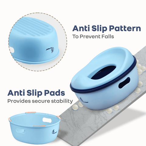 R for Rabbit Tiny Tots Mellow Sky Blue Potty Seat