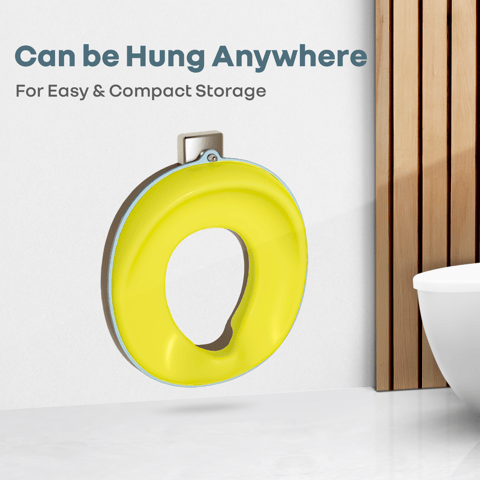 R for Rabbit Tiny Tots Mellow Yellow Blue Potty Seat