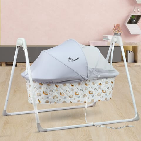 R for Rabbit Lullabies Manual Grey Multi Cradle
