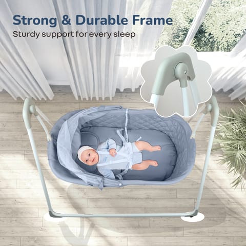 R for Rabbit Lullabies Manual Grey Multi Cradle