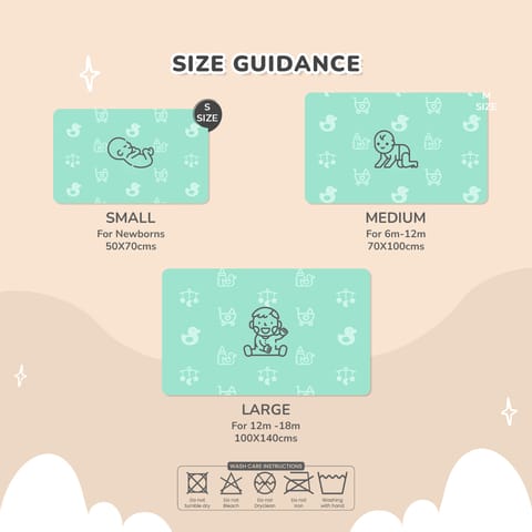 R for Rabbit Dry&nbsp;Nap S - Pack of 3 Multi Joy Dry Sheet