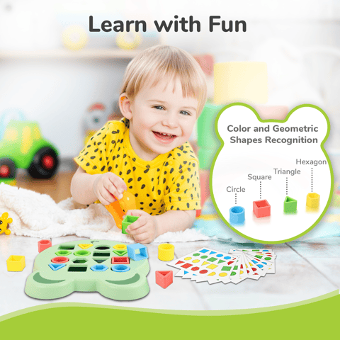 R for Rabbit Orapple Match N Learn Green Multi Shape Sorter