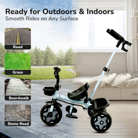 R for Rabbit Tiny Toes R20 Ace Sky Blue Tricycle