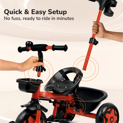 R for Rabbit Tiny Toes R20 Ace Cherry Red Tricycle