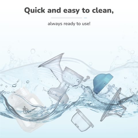 R for Rabbit First Feed Cozy Sky Blue Breast Pump