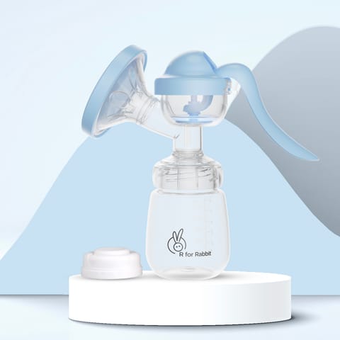 R for Rabbit First Feed Cozy Sky Blue Breast Pump