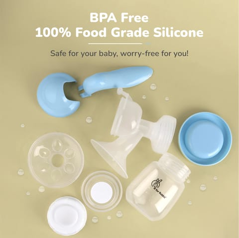 R for Rabbit First Feed Cozy Sky Blue Breast Pump