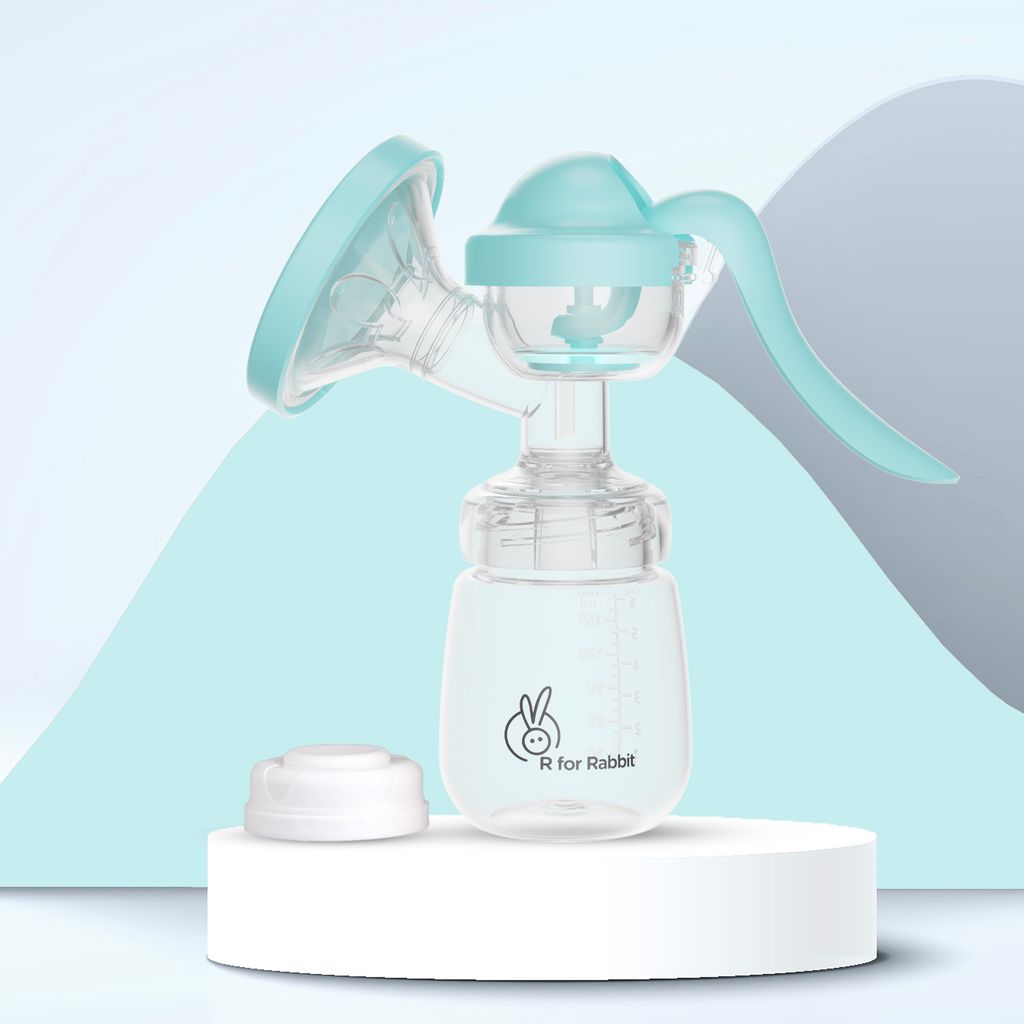 R for Rabbit First Feed Cozy Sea Green Breast Pump