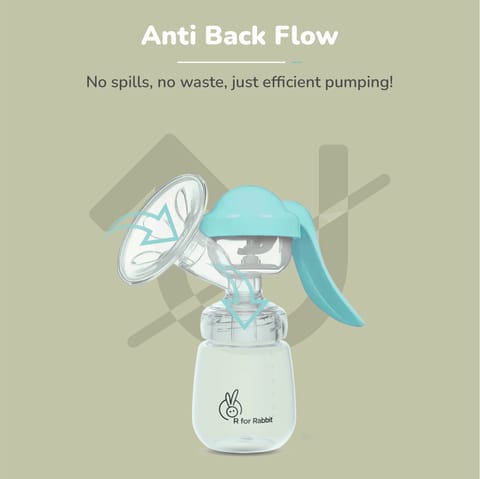 R for Rabbit First Feed Cozy Sea Green Breast Pump