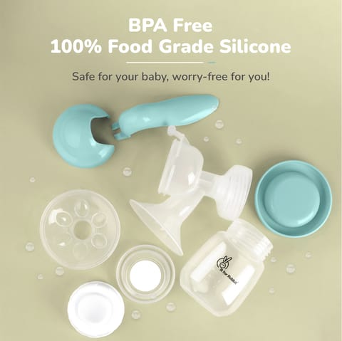 R for Rabbit First Feed Cozy Sea Green Breast Pump