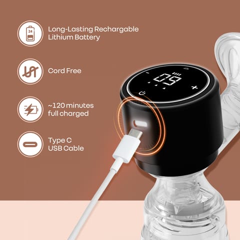 R for Rabbit First Feed Nexa Black Breast Pump