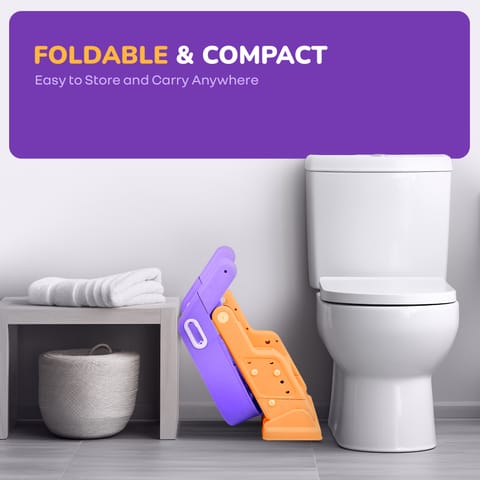 R for Rabbit Hilltop Booster Purple Orange Potty Step Stool