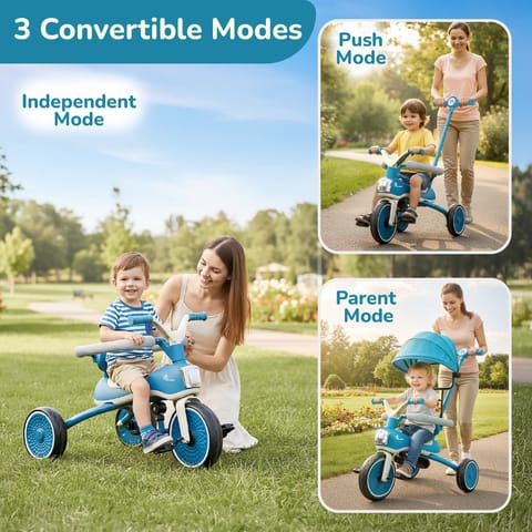 R for Rabbit Tiny Toes Karizma  Blue Grey Tricycle