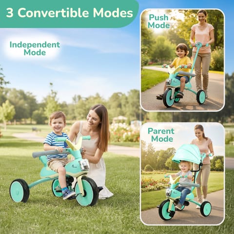 R for Rabbit Tiny Toes Karizma  Green Cream Tricycle