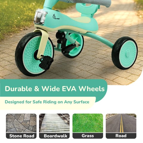 R for Rabbit Tiny Toes Karizma  Green Cream Tricycle