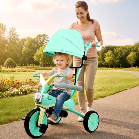 R for Rabbit Tiny Toes Karizma  Green Cream Tricycle