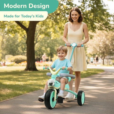 R for Rabbit Tiny Toes Karizma  Green Cream Tricycle