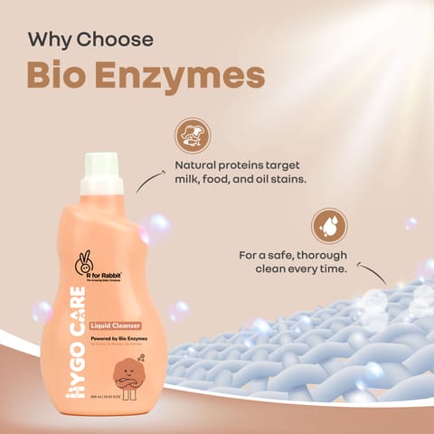 R for Rabbit Hygocare Liquid Cleanser-500ml White Liquid Cleanser