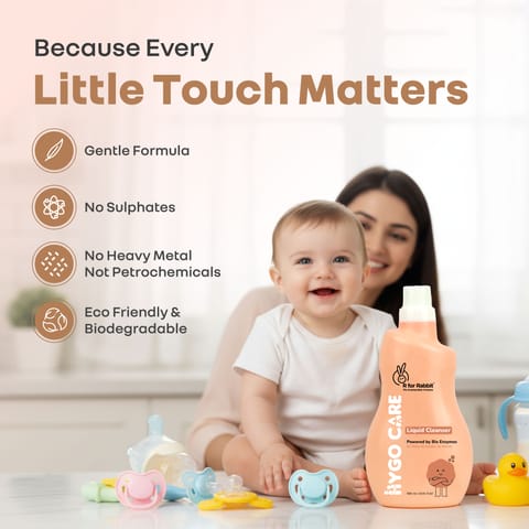 R for Rabbit Hygocare Liquid Cleanser-500ml White Liquid Cleanser