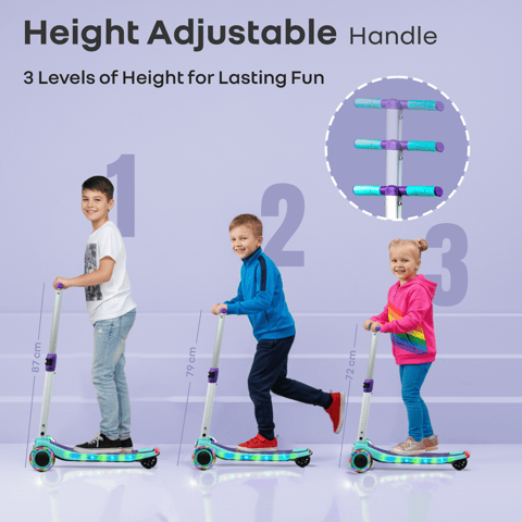 R for Rabbit Road Runner Stellar Green Purple Scooter