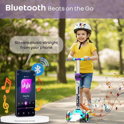 R for Rabbit Road Runner Stellar Green Purple Scooter