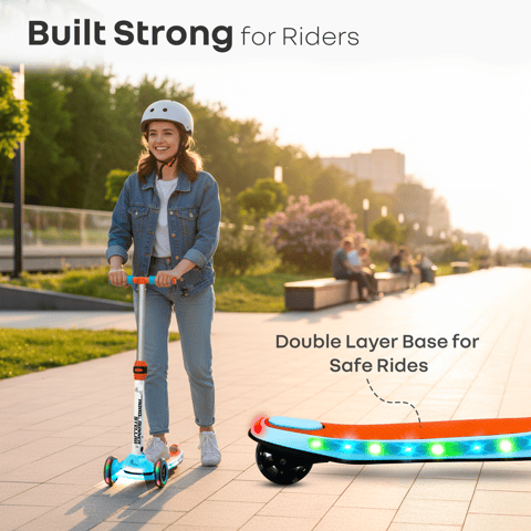 R for Rabbit Road Runner Stellar Blue Orange Scooter