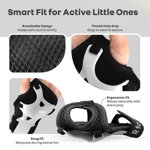 R for Rabbit Safe Play Protector Pads White Protective Gears