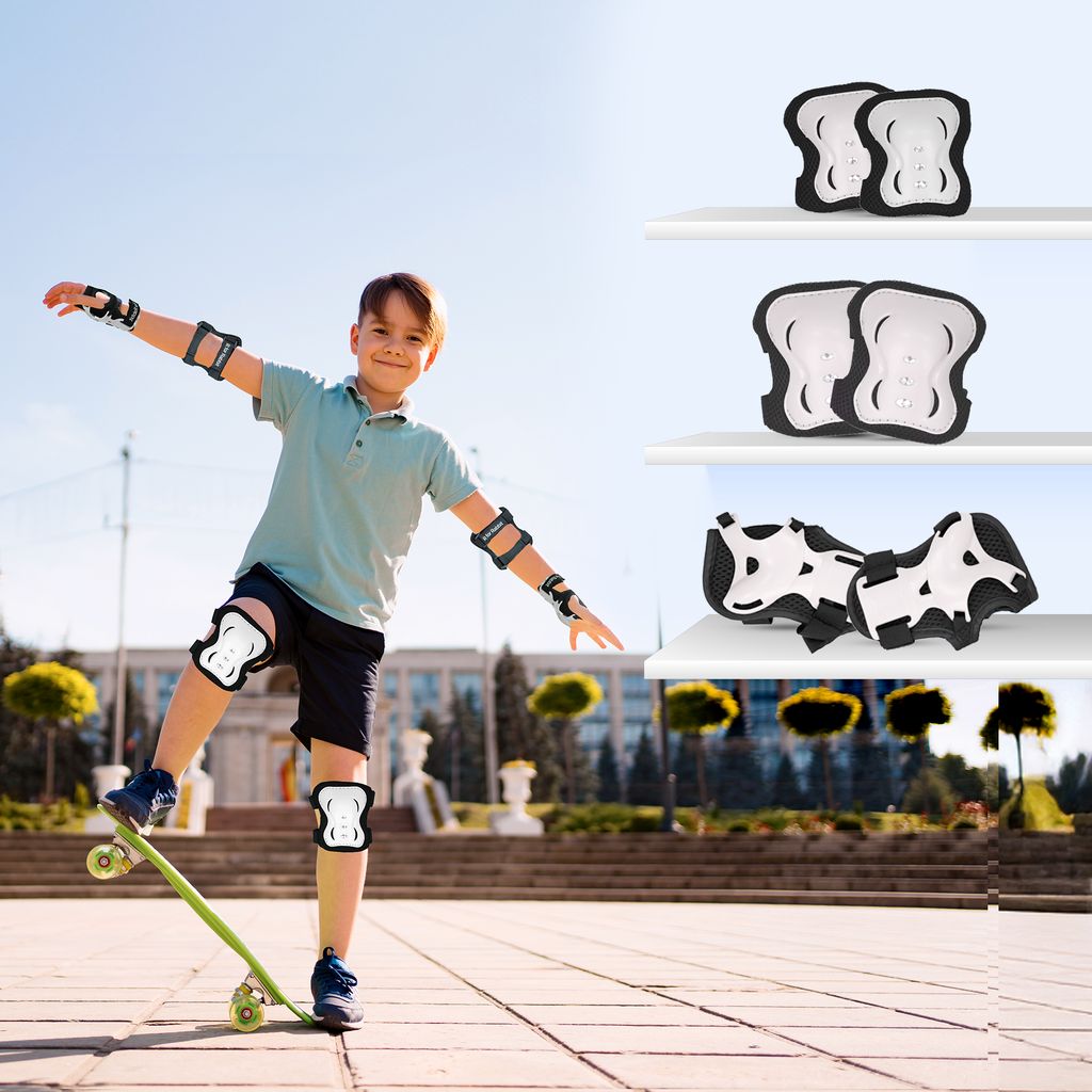 R for Rabbit Safe Play Protector Pads White Protective Gears