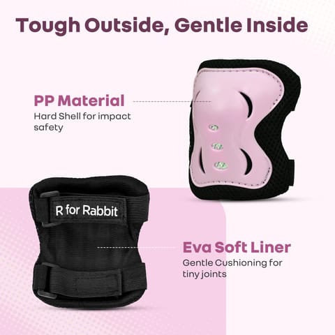 R for Rabbit Safe Play Protector Pads Pink Protective Gears