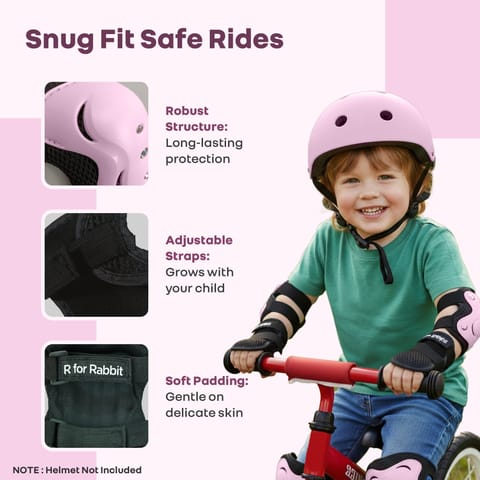 R for Rabbit Safe Play Protector Pads Pink Protective Gears