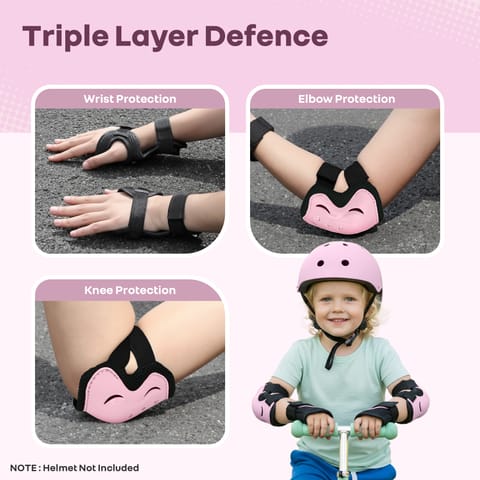 R for Rabbit Safe Play Protector Pads Pink Protective Gears