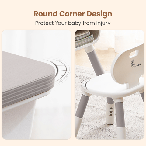 R for Rabbit Little Genius Woodland Grey Baby Furniture