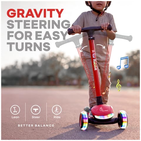 R for Rabbit Road Runner Jazz Red Black Scooter